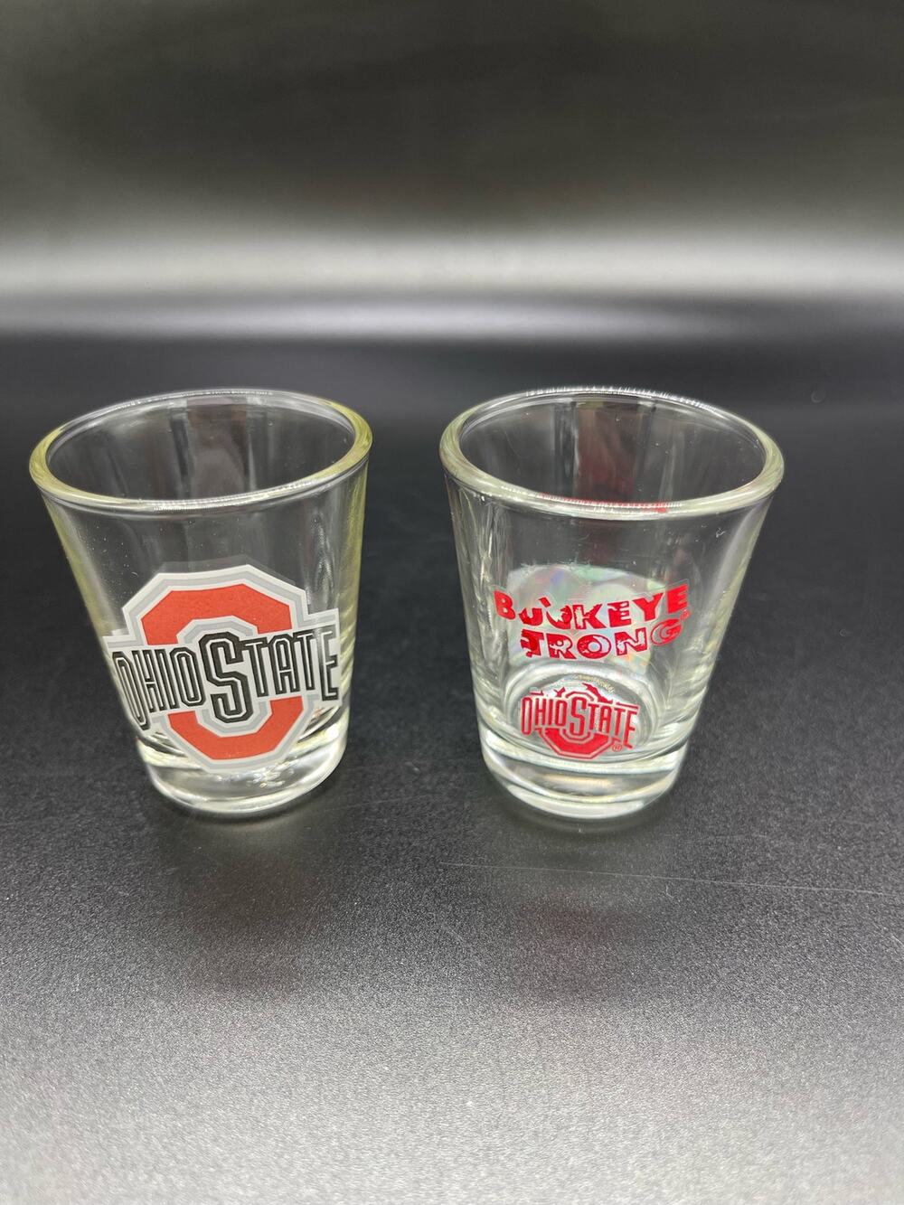 Ohio State Set of 2 Shot Glasses. Buckeye Strong